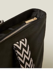 Accessorize Black Webbing Strap Tote Bag - Image 3 of 4