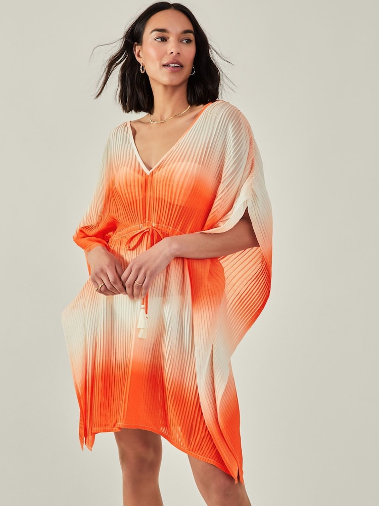 Accessorize Orange Ombre Kaftan - Image 1 of 4