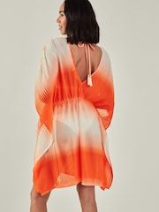 Accessorize Orange Ombre Kaftan - Image 2 of 4