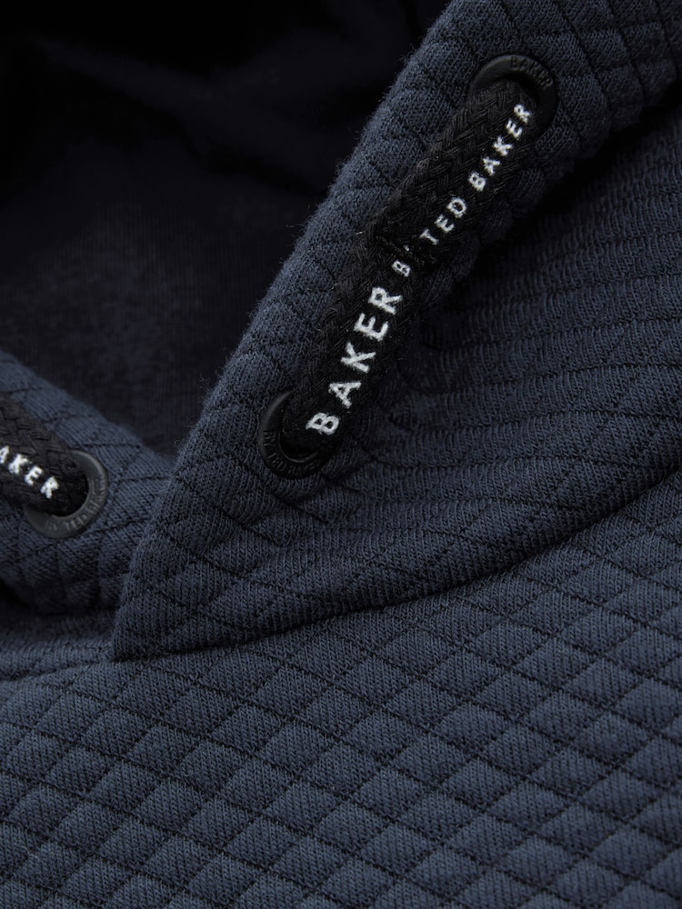 Baker by Ted Baker Textured 100% Cotton Hoodie - Image 8 of 8