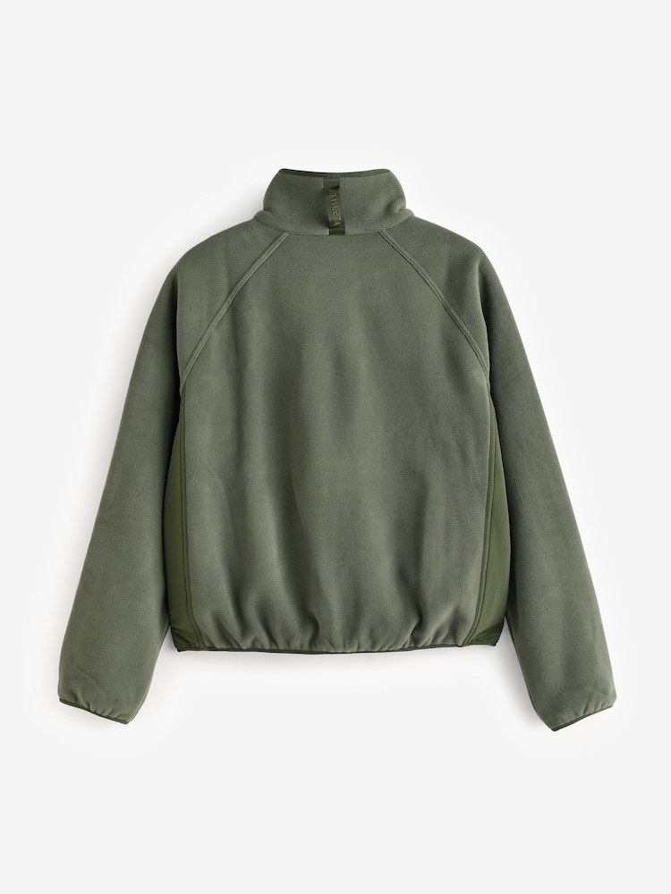 Athleta Green Overlook Microfleece Jumper Fleece - Image 2 of 4