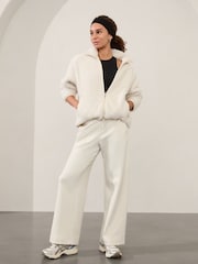 Athleta Cream Cloud Fleece Jacket - Image 1 of 3