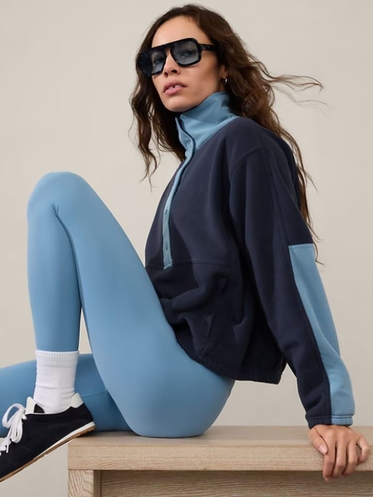 Athleta Blue Overlook Microfleece Jumper - Image 2 of 3