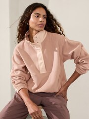 Athleta Beige Overlook Microfleece Jumper - Image 1 of 3