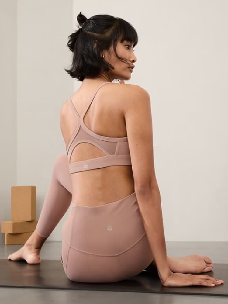 Athleta Pink Vital Mesh Bra - Image 3 of 3 Athleta Pink Vital Mesh Bra - Image 3 of 3