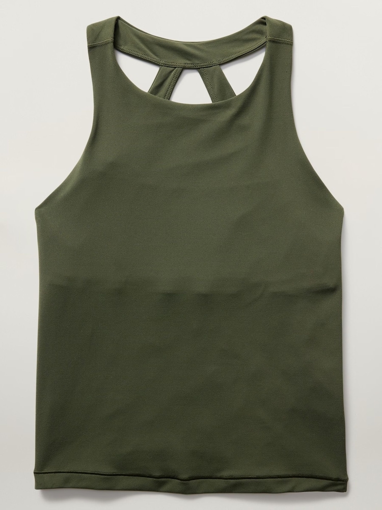 Athleta Green Transcend Built-In Bra Tank - Image 5 of 5