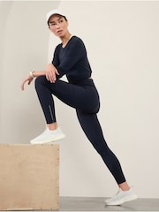Athleta Navy Rainer High Waisted Cargo Legging - Image 1 of 5