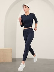 Athleta Navy Rainer High Waisted Cargo Legging - Image 3 of 5