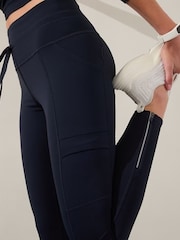 Athleta Navy Rainer High Waisted Cargo Legging - Image 4 of 5