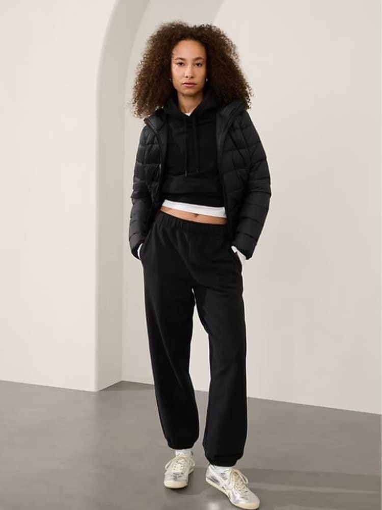 Athleta Black Aire Puffer Jacket - Image 1 of 4