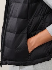 Athleta Black Aire Puffer Vest Gilet Jacket - Image 3 of 4