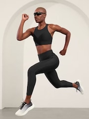 Athleta Black Pacesetter Ultra High Waisted Lasercut 7/8 Leggings - Image 1 of 4