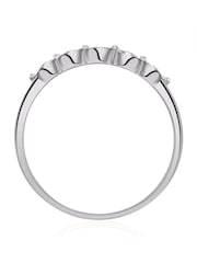 The Diamond Store White Half Eternity Ring 0.02CT Diamond 9K - Image 3 of 4