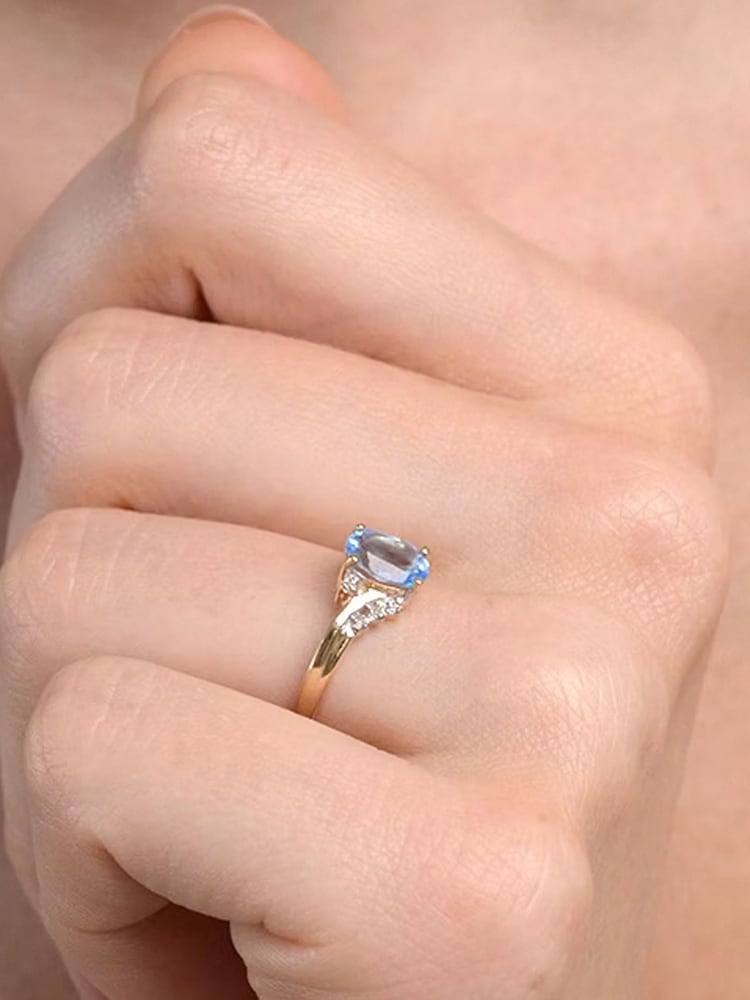 The Diamond Store Gold Tone 0.94CT And Diamond 9K Yellow Ring - Image 2 of 4