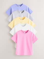 Multi T-Shirts 5 Pack (3mths-7yrs) - Image 1 of 9