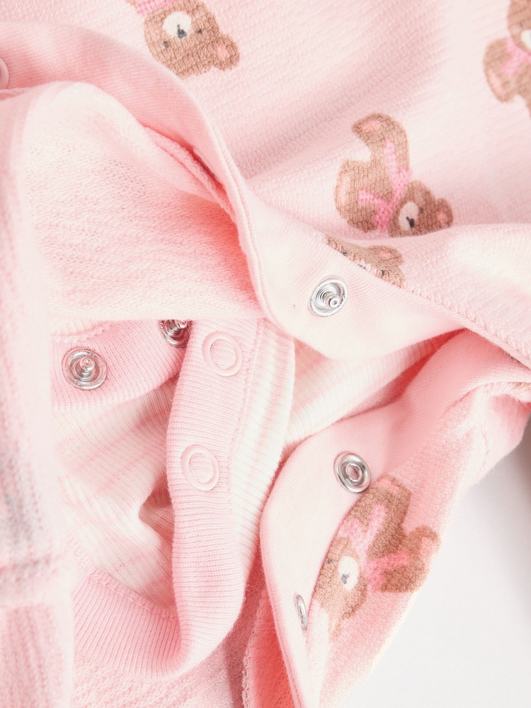 Medvjed Rozo Print - Dugi rukav Bodi & Beba 100% Cotton treger pantalone Set (0mths-3god) - Image 11 of 12