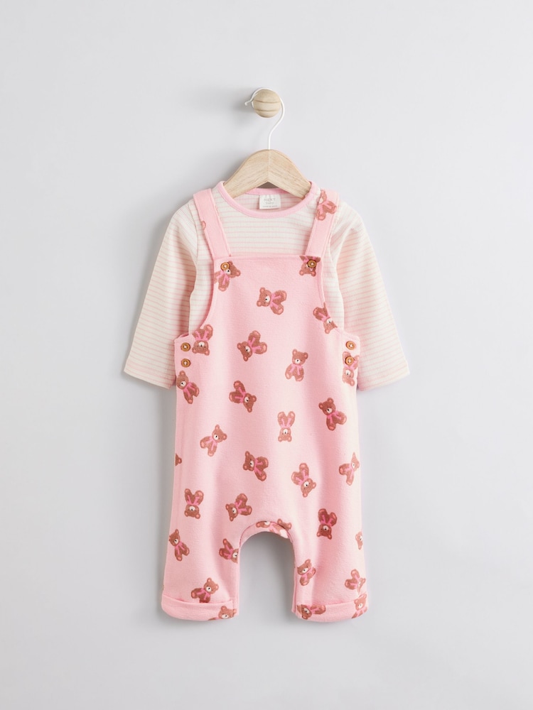 Medvjed Rozo Print - Dugi rukav Bodi & Beba 100% Cotton treger pantalone Set (0mths-3god) - Image 4 of 12