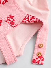 Pink/Red Hearts Dungarees and Bodysuit Set (0mths-3yrs) - Image 11 of 12