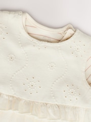 White Baby Long Sleeve Bodysuit & Dungarees Set (0mths-2yrs) - Image 5 of 8