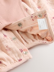 Tan Brown Wadded Character Long Sleeve Bodysuit & Baby Dungaree Set (0mths-3yrs) - Image 11 of 11