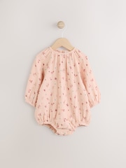 Tan Brown Wadded Character Long Sleeve Bodysuit & Baby Dungaree Set (0mths-3yrs) - Image 6 of 11