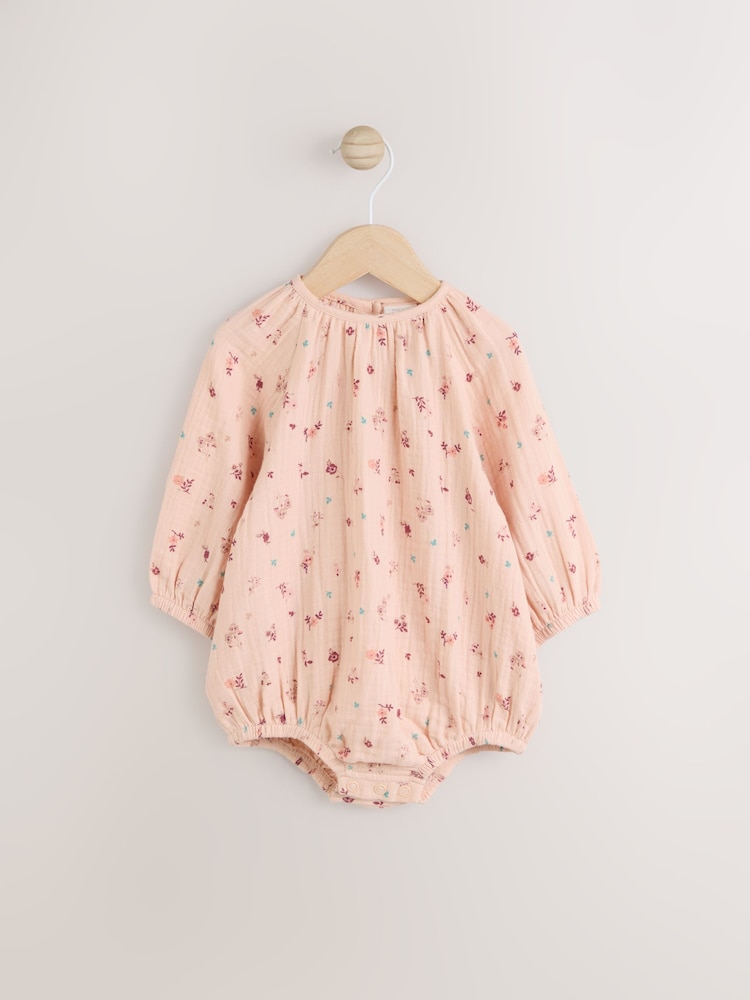 Tan Brown Wadded Character Long Sleeve Bodysuit & Baby Dungaree Set (0mths-3yrs) - Image 6 of 11