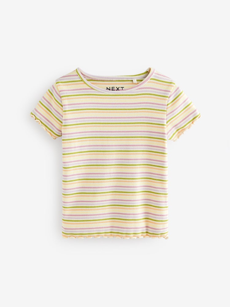 Pfirsich, pink - Rippen-T-Shirts im 4er-Pack (3 M.–7 J.) - Bild 2 von 9