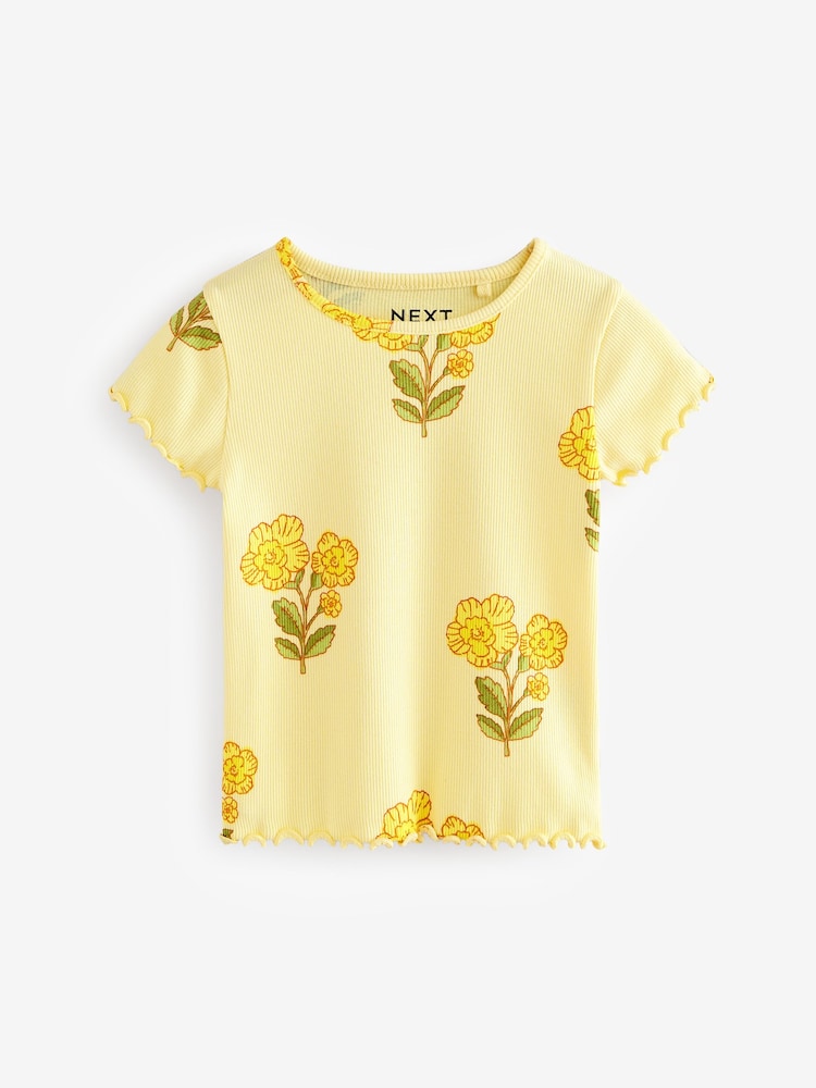 Rose pêche - T-shirt côtelé 4 Lot de (3mois-7ans) - Image 4 of 9
