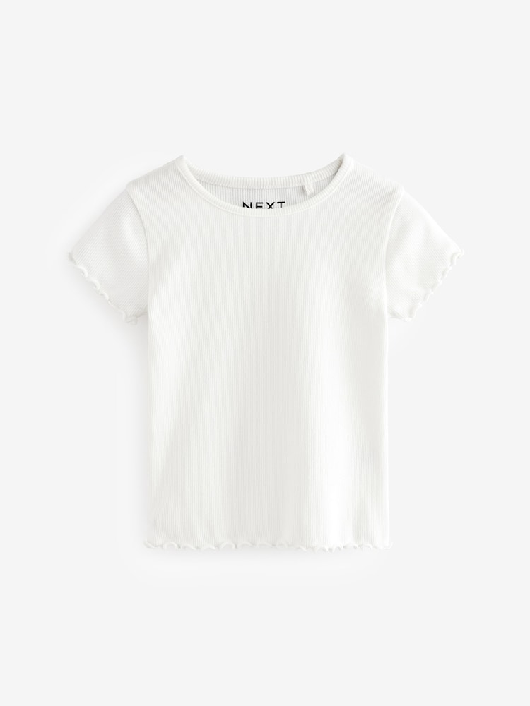 Rose pêche - T-shirt côtelé 4 Lot de (3mois-7ans) - Image 5 of 9