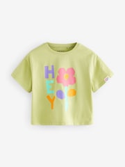 Turquoise Blue Short Sleeve T-Shirts 4 Pack (3mths-7yrs) - Image 4 of 9