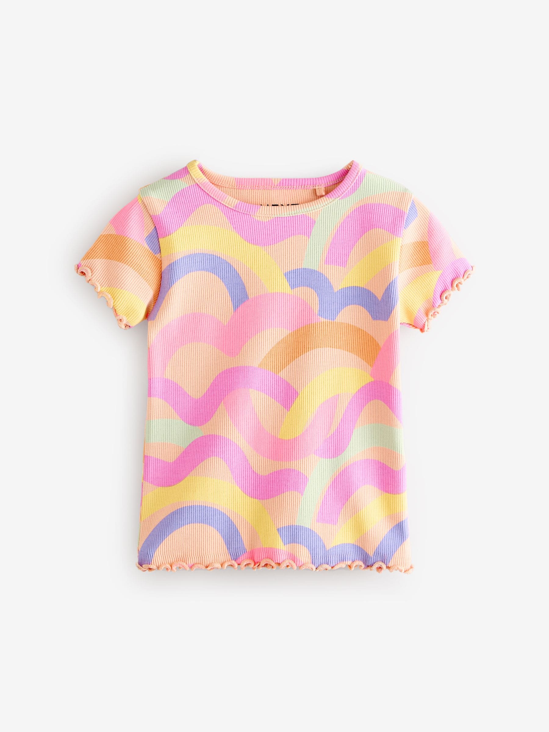 [ NERDY ]★25SS★WOMEN'S RIBBON SHORT SLEEVE TRACK SET Cool Slub Active Short Sleeve Tee - Pinwheel Geo | Talbots