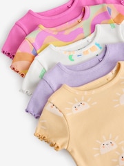 arc-en-ciel - T-shirt Manches courtes 5 Pack (3mois-7ans) - Image 9 of 9