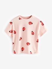 Red Heart/Ladybird Short Sleeve T-Shirt 3 Pack (3mths-7yrs) - Image 3 of 9
