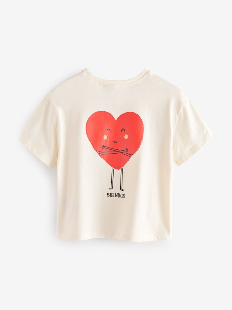 Red Heart/Ladybird Short Sleeve T-Shirt 3 Pack (3mths-7yrs) - Image 5 of 9
