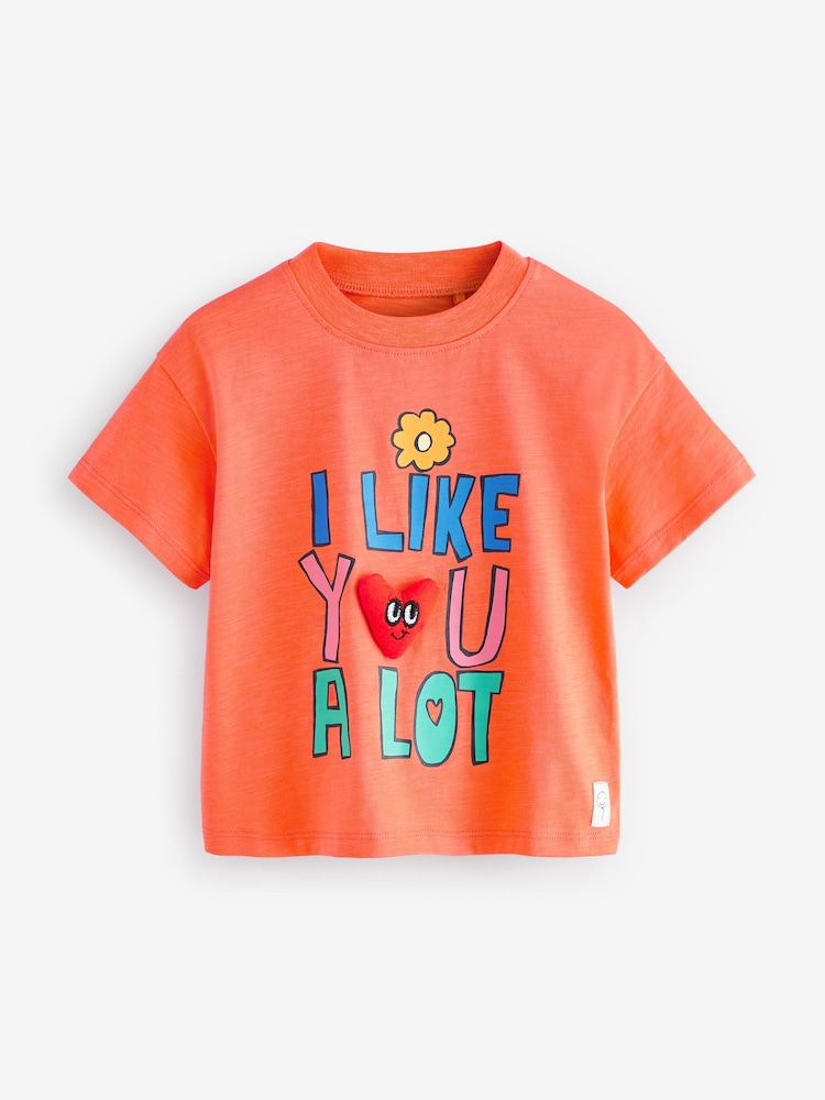 Orange Short Sleeve T-Shirt 4 Pack (3mths-7yrs) - Image 5 of 9