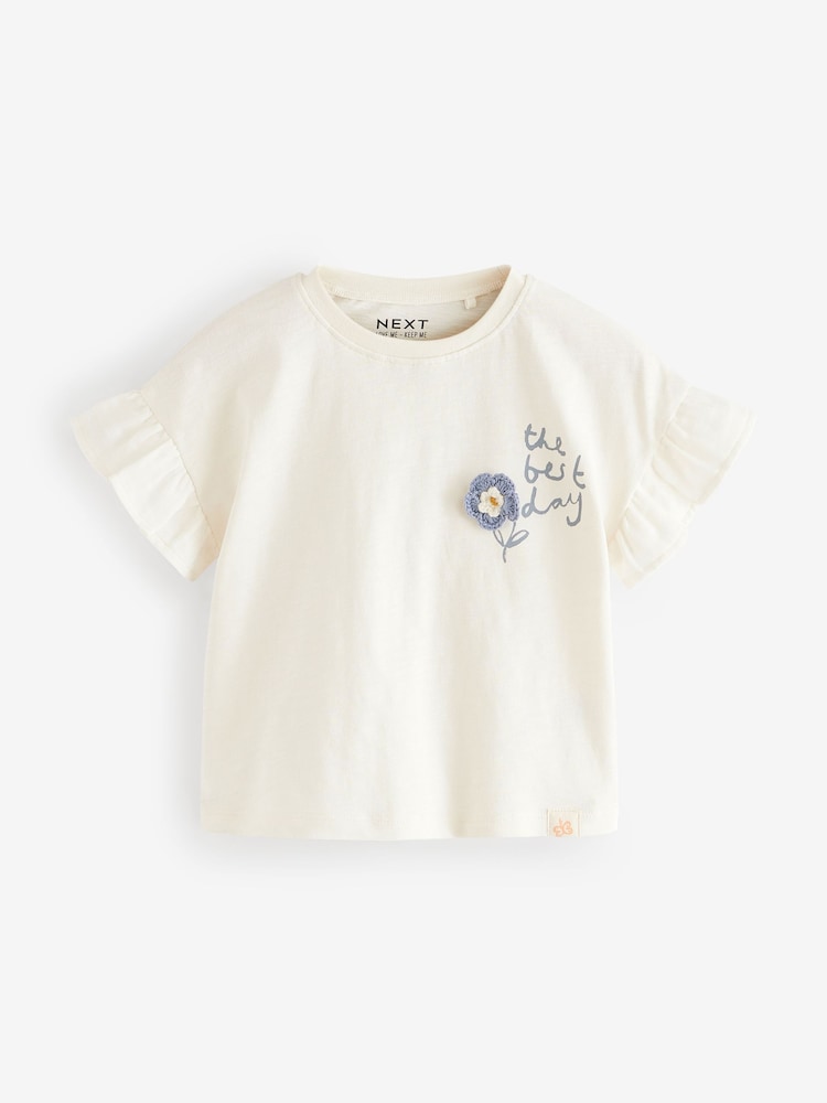 Bleu - T-shirt Manches courtes 4 Pack (3mois-7ans) - Image 4 of 9