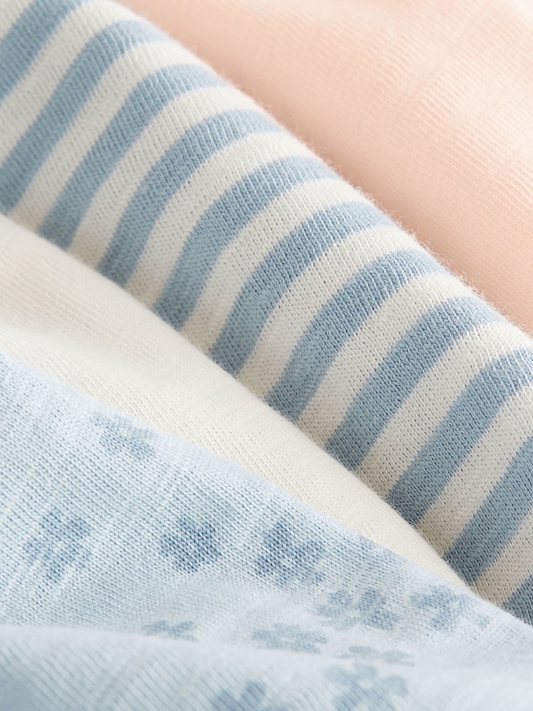 Bleu - T-shirt Manches courtes 4 Pack (3mois-7ans) - Image 7 of 9