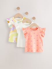 Ranbow 100% Cotton Ribbed Vests 3 Pack (3mths-7yrs) - Image 1 of 7