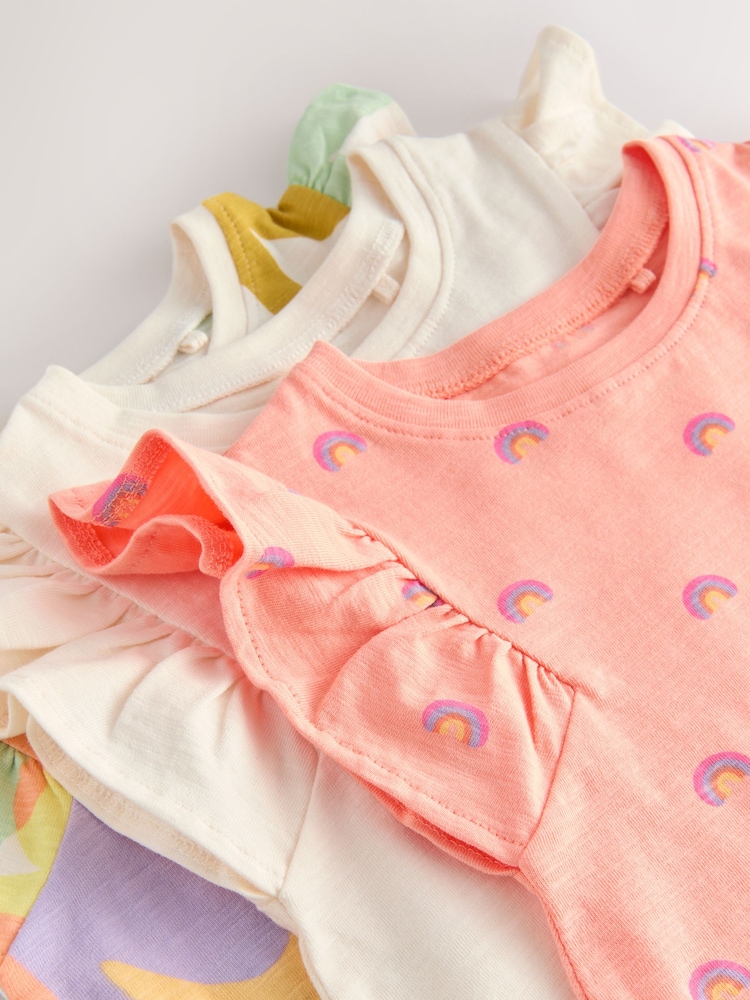 Ranbow - 100% Cotton Ribbed Vests 3 Pack (3mths-7yrs) - Image 6 of 7