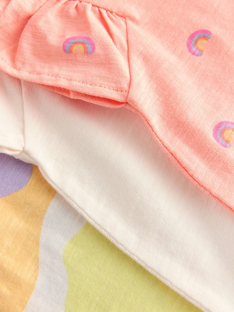 Ranbow 100% Cotton Ribbed Vests 3 Pack (3mths-7yrs) - Image 7 of 7