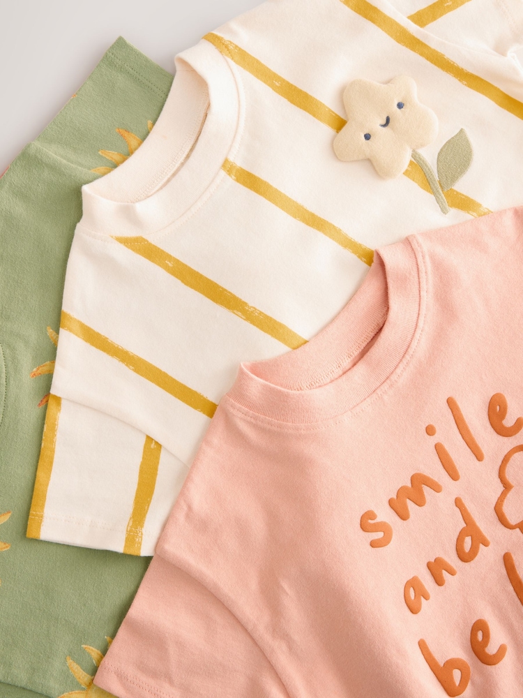 Vert - Manches courtes  100% Cotton T-shirt 3 Lot (3mths-7yrs) - Image 6 of 9