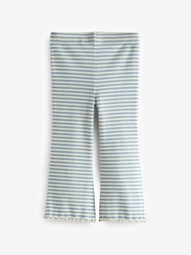 Blauw - Rib Flare Leggings 4 Pack (3mths-7yrs) - Image 6 of 8