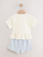 Pink T-Shirt & Short 2 Pack Set (3mths-7yrs) - Image 3 of 8