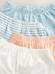 Blau - Rüschen-Shorts aus 100 % Baumwolle, 4er-Pack (3M.–7J.) - Bild 2 von 3