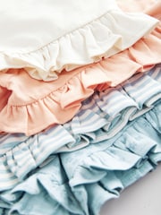 Blau - Rüschen-Shorts aus 100 % Baumwolle, 4er-Pack (3M.–7J.) - Bild 3 von 3