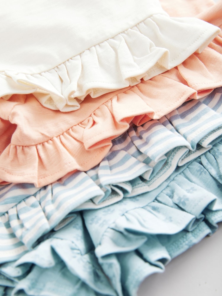 Blau - Rüschen-Shorts aus 100 % Baumwolle, 4er-Pack (3M.–7J.) - Bild 3 von 3