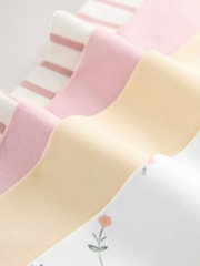 Rose/Blanc - 4 Pack Leggings (3mths-7yrs) - Image 2 de 3