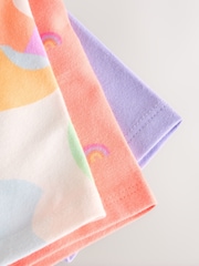 Rainbow Ribbed Shorts 3 Pack (3mths-7yrs) - Image 7 of 7