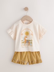 Gelb - Kurzarm-T-Shirt und Shorts im Set, 2er-Pack (3M.–7J.) - Bild 5 von 7