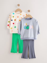 Blue T-Shirt & Flares 2 Pack Set (3mths-7yrs) - Image 1 of 8